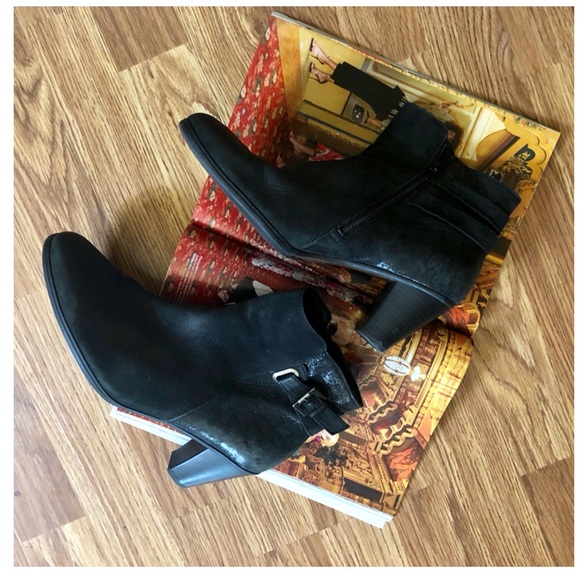 gabor black ankle boots